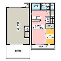 モパートタウン　Ｂ棟  ｜ 愛知県安城市高棚町中島（賃貸テラスハウス1LDK・1階・37.26㎡） その2