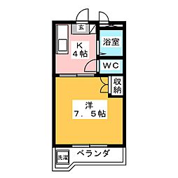 間取図画像 1K
