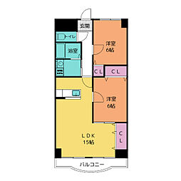 間取図画像 2LDK