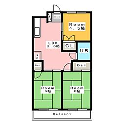 間取図画像 3DK