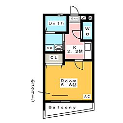 TIERRAANJOWEST 1Kの間取図画像