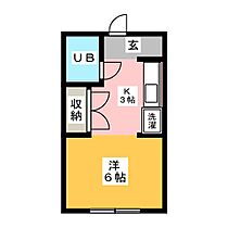 レストハウス浅畑  ｜ 愛知県丹羽郡大口町さつきケ丘２丁目（賃貸マンション1K・2階・21.58㎡） その2