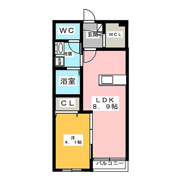 Rever Y　connect　 KSHY ｜愛知県犬山市字追分(賃貸マンション1LDK・2階・33.33㎡)の写真 その2