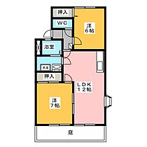 ピューラ13  ｜ 愛知県丹羽郡大口町余野３丁目（賃貸アパート2LDK・1階・51.43㎡） その2