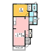 マーサＴ・III  ｜ 愛知県丹羽郡扶桑町大字高雄字米ノ山（賃貸アパート1LDK・1階・44.82㎡） その2