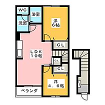 エリートメゾン永津II  ｜ 愛知県犬山市字城山（賃貸アパート2LDK・2階・51.67㎡） その2