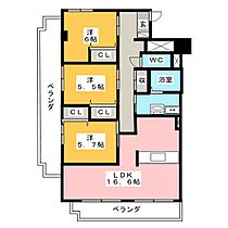 藪畔SANTEN  ｜ 愛知県犬山市字藪畔（賃貸マンション3LDK・3階・81.70㎡） その2