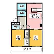 フォレストハイム  ｜ 愛知県丹羽郡扶桑町大字高雄字北東川（賃貸マンション2LDK・2階・51.62㎡） その2