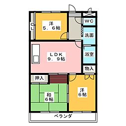🉐敷金礼金0円！🉐サンシティ中ノ宮　Ａ棟