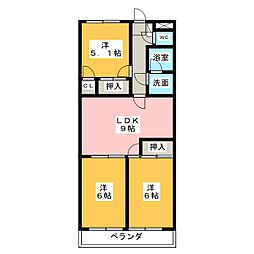 ＧＲＡＣＹ　ＴＡＫＡＯ 2階3LDKの間取り