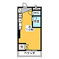 大口平和マンション2階3.6万円
