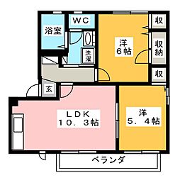 間取図画像 2LDK
