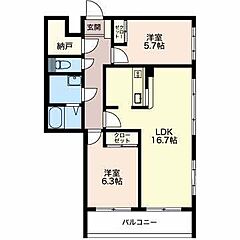 物件の間取り