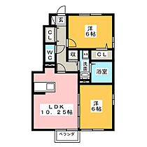 ガーデンモール　B棟  ｜ 愛知県豊田市河合町３丁目（賃貸アパート2LDK・1階・54.07㎡） その2