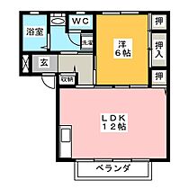 グリーンバードＫ　Ａ棟  ｜ 愛知県豊田市大島町元の山（賃貸アパート1LDK・2階・43.85㎡） その2