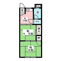 矢武上荘　（山之手）  ｜ 愛知県豊田市山之手１丁目（賃貸マンション2K・2階・29.16㎡） その2