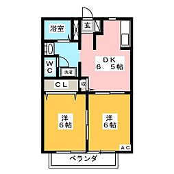 間取図画像 2DK