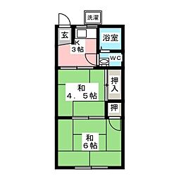 間取図画像 2K