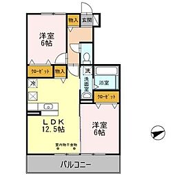 間取図画像 2LDK