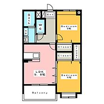 ＣｏＣｏ横山  ｜ 愛知県安城市横山町八左（賃貸マンション2LDK・1階・53.70㎡） その2