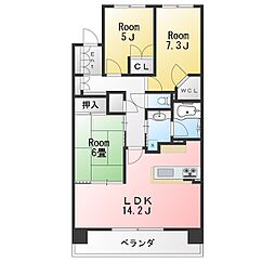 間取図画像 3LDK