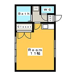 ワンルームY&K ワンルームの間取図画像
