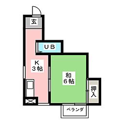 間取図画像 1K