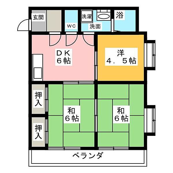 Ｎビル ｜愛知県清須市春日高札(賃貸マンション3DK・4階・49.16㎡)の写真 その2