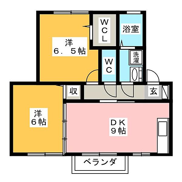 カサベルデ ｜愛知県稲沢市下津片町(賃貸アパート2DK・2階・50.00㎡)の写真 その2