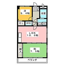 グレイシャス・Ｕ 3D ｜ 愛知県稲沢市井之口本町（賃貸マンション2LDK・3階・55.13㎡） その2