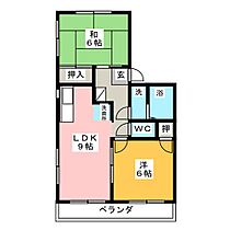 Ｙハイムフリューゲル  ｜ 愛知県清須市春日野方（賃貸マンション2LDK・2階・45.00㎡） その2