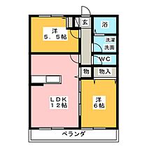 クレストール・雅  ｜ 愛知県稲沢市祖父江町四貫東堤外（賃貸マンション2LDK・2階・51.03㎡） その2