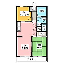 エクセルハイム大津  ｜ 愛知県稲沢市高御堂２丁目（賃貸マンション2LDK・2階・49.50㎡） その2