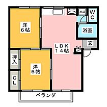 エスポワール横井  ｜ 愛知県稲沢市小沢１丁目（賃貸アパート2LDK・2階・51.12㎡） その2