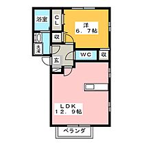 ルミエール清洲　Ｃ  ｜ 愛知県清須市西市場６丁目（賃貸アパート1LDK・1階・46.37㎡） その2