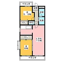 ニューリバーII  ｜ 愛知県清須市桃栄４丁目（賃貸マンション2LDK・2階・58.40㎡） その2