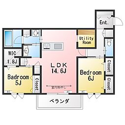 間取図画像 2SLDK