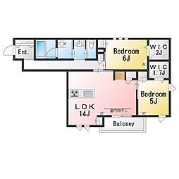 間取図画像 2SLDK