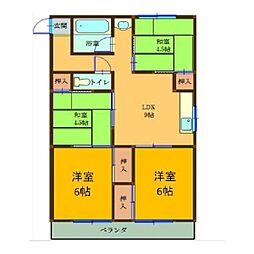 ハイツ小正 4DKの間取図画像