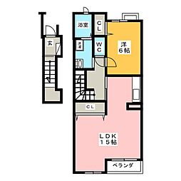 ケーズスタイル 1LDKの間取図画像