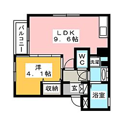 Libra 1LDKの間取図画像