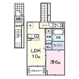 セレーノ エム 1LDKの間取図画像