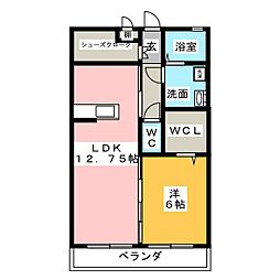 グランコート 1LDKの間取図画像
