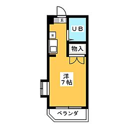 ミリアン稲沢駅前 1Kの間取図画像