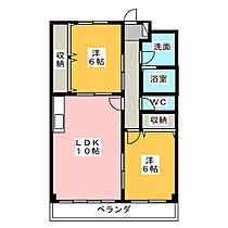 アメニティハイツ  ｜ 愛知県小牧市中央２丁目（賃貸マンション2LDK・3階・56.07㎡） その2