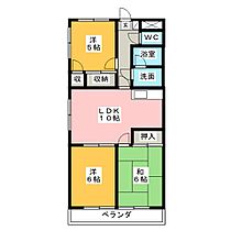 フォレストヒルズ  ｜ 愛知県小牧市大字小松寺（賃貸マンション3LDK・6階・58.00㎡） その2