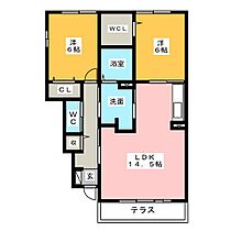 プレシャス  ｜ 愛知県小牧市小牧５丁目（賃貸アパート2LDK・1階・65.98㎡） その2