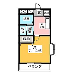 間取図画像 1K