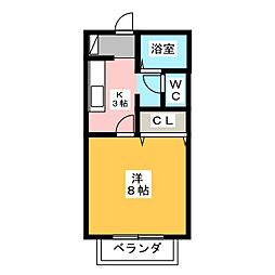間取図画像 1K