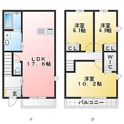 オリエントソレイユ5 3LDKの間取図画像